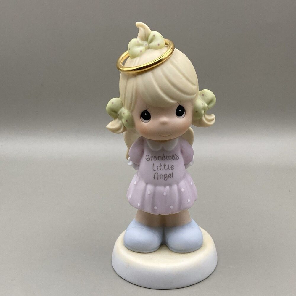 Precious Moments - Grandma's Little Angel Figurine - Blonde Girl 887900